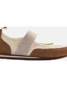Bailarinas deportivas piel y crochet - Gioseppo - FashionsVida