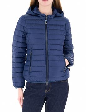 Piumino con cappuccio BLU OCEANO 48