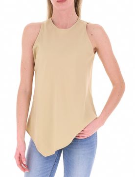 KOCCA Canotta asimmetrico BEIGE L