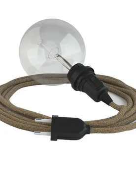 Cables Lampe Suspendue Pour Abat-jour Rs82 3 M Glittering Brown / Black One Size - Creative - FashionsVida