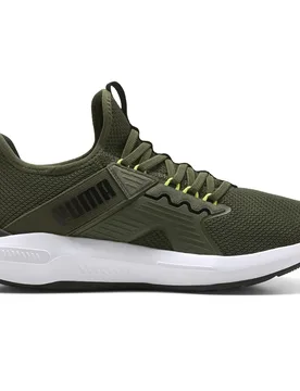 Softride Enzo 5 Slip Tech Running Shoes Moss Veil / Black / Lime Squeeze UK 10.5 Men - Puma - FashionsVida