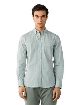 FaÇonnable Camicia A Maniche Lunghe Candy Stripe Pop Casting Green 2XL