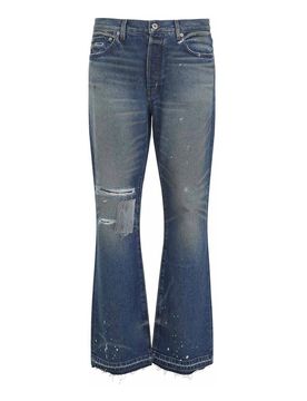 Jeans bootcut con pugnale