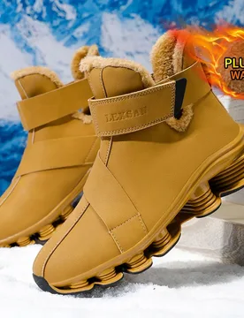 Men boots 2025 New Winter Slippers Warm Men Shoes Waterproof Non-Slip Plush Sneakers Male tenis shoes Boots Men Sneakers Winter - Aliexpress - FashionsVida