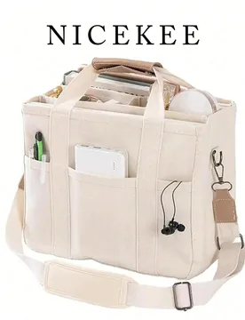 Nuevo bolso de mano de mujer de gran capacidad y múltiples compartimentos, con diseño elegante y versátil, diseño único, con correa de hombro aju - Shein - FashionsVida