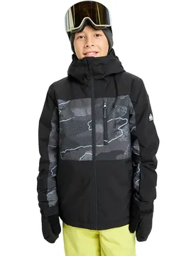 Veste Side Hit Printed Camostrokes True Black 8 Années Garçon