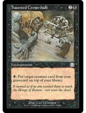 Haunted Crossroads (foil) Mercadian Masques - Magic: The Gathering - FashionsVida