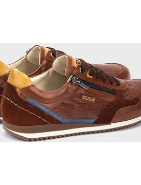 Zapatillas de hombre de piel con plantilla memory foam extraí­ble - Pikolinos - FashionsVida