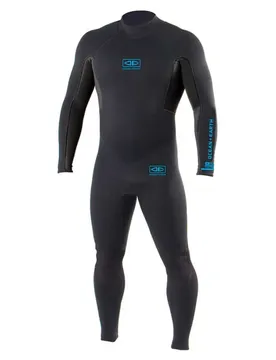 Combinaison Néoprène à Manches Longues Avec Fermeture éclair Dans Le Dos Surf School 4/3 Mm Blue XL