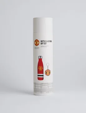 Manchester United Bottle and Keyring Set Red None - Fourth Wall - FashionsVida