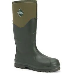 Unisex Chore 2k Rubber Moss Wellington - Dark Green - Size Uk 4