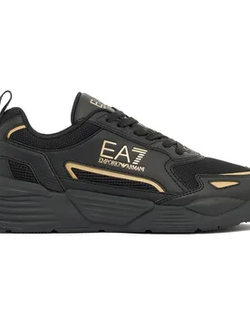 Ea7 Emporio Armani Baskets 7x000308_af18447 Triple Black / Gold EU 45 1/3 Homme - Giorgio Armani - FashionsVida