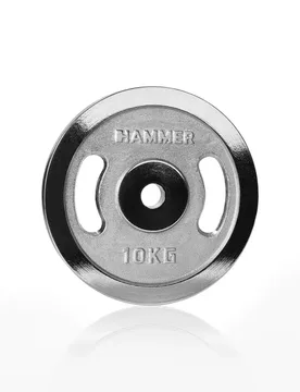 Muskelaufbau-Scheibe 30 mm 10 kg - Argenté - unisex - Size: 10 kg - Hammer - FashionsVida