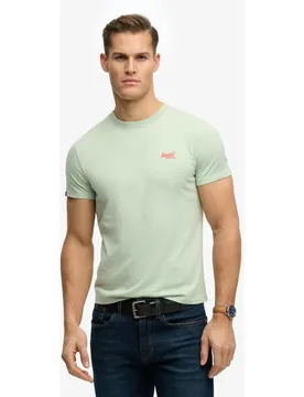Camiseta de hombre de algodón orgánico con logotipo Essential - Superdry - FashionsVida
