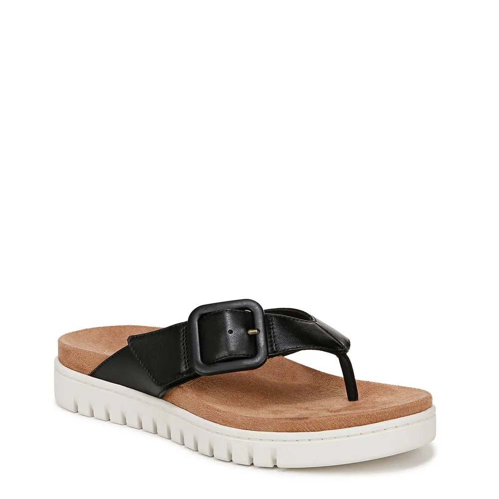 Uptown Marin Thong Sandals - Black - Size: 4 - Vionic - FashionsVida