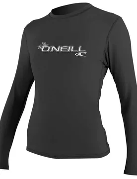 Rash Guard Manches Longues Basic Skins Sun Black 2XL - O´neill Wetsuits - FashionsVida