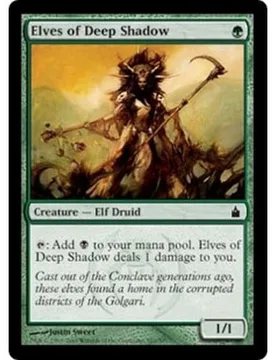 Elves of Deep Shadow (foil) - Condition: Mint / Near Mint Ravnica: City of Guilds - Magic: The Gathering - FashionsVida