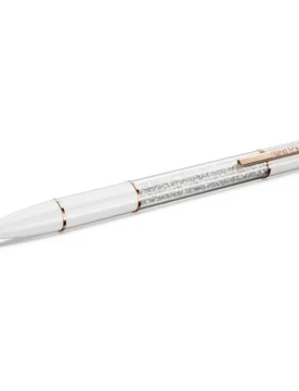 Penna a sfera Crystalline, Bianco, Placcato color oro rosa OS - Swarovski - FashionsVida