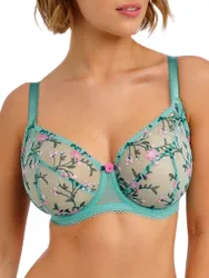 Womens Love Crush Plunge Bra - Turquoise Polyamide - Size 34dd