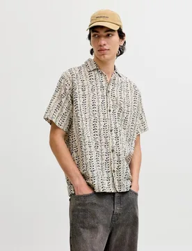 Jack & Jones - Camisa de hombre manga corta estampada - jack & jones - FashionsVida