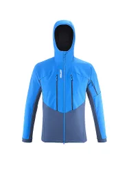 Giacca softshell da uomo White Shield Hoodie blu L