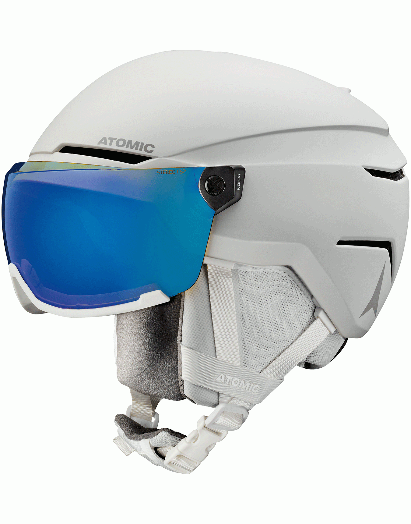 Casque de ski/snowboard - Savor Visor Stereo White Heather - Taille 59-63 cm - Blanc - Atomic - FashionsVida