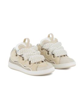 Front Lace-Up Sneakers with Pull-Tab