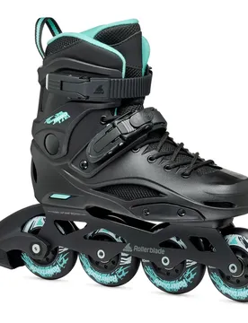Rollers En Ligne Rb 80 W Black / Light Blue EU 42
