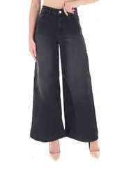 Jeans a palazzo GRIGIO SCURO 46