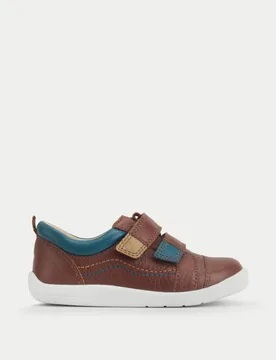 Kids' Leather Riptape Trainers (4 Small - 8 Small) Tan male - Start-Rite - FashionsVida