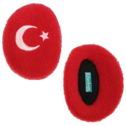 Turkey Ear Warmers - white-red - Female