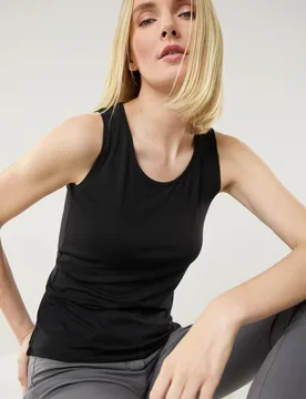 Viskose-Top, , Farbe Schwarz, 40, weichfließend und bequem in vielen Farben Damen - Walbusch - FashionsVida