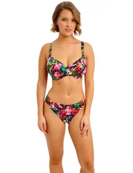 Kailua Floral Wired Plunge Bikini Top (D-HH) Multi female