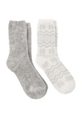 Womens Supersoft Bed Socks Twin Pack - - Size: ONESIZE