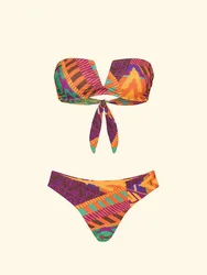 Bikini a fascia donna fantasia