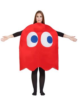 Blinky Kostüm Pac-Man Erwachsene rot - male
