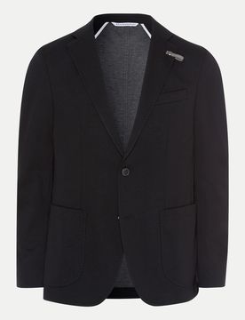 Slim-Fit Baukasten Sakko Seba Schwarz 48