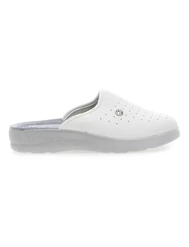 Ciabatte Bianche con Sottopiede in Pelle 33 RH 41 - Inblu - FashionsVida