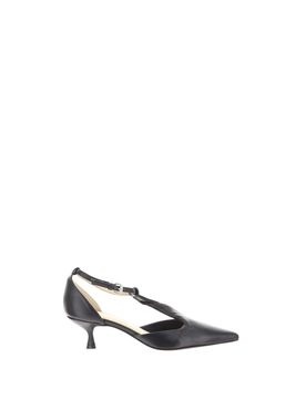 Décolleté in pelle NERO 36