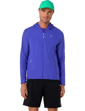 Road Packable Jacket Cobalt Burst / Illuminate Green L Men - Asics - FashionsVida
