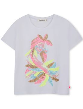 Para niña. U21922 Camiseta Lentejuelas (3Y= 94cm), Casual, Algodón, moda infantil