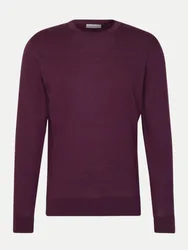 Strickpullover aus Merinowolle 48-48 WINE RED M