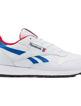 Classics Sneaker Leather Ftwr White / Vector Blue / Vector Red EU 39 - Reebok - FashionsVida