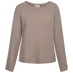 Julia Sweater Dark Sand Melange L Women
