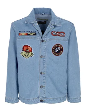 Giubbotto Jeans Uomo Rank Hoodie Blue Denim - Propaganda - FashionsVida