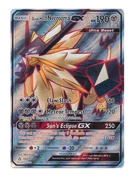 Pokemon SM Ultra Prism 145/156 Dusk Mane Necrozma GX (Full Art) - Pokémon - FashionsVida
