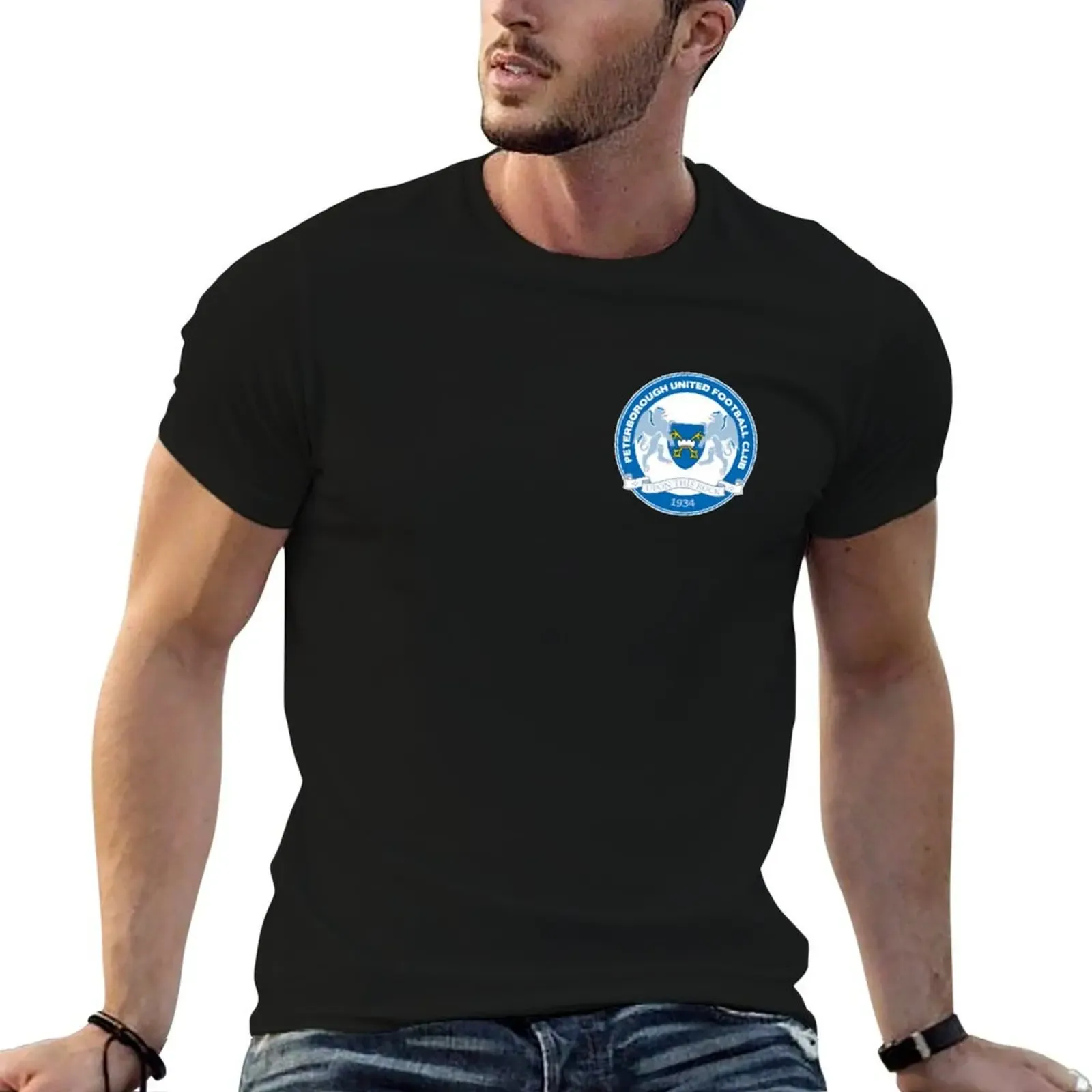 Peterborough United Badge T-Shirt Basic Short Sleeve T-Shirt for Men - Aliexpress - FashionsVida
