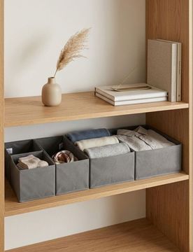 Pack organizer pieghevoli per armadio - grigio chiaro