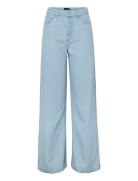 PCSMIDI MW WIDE DENIM JEANS female