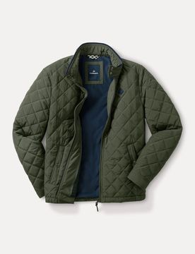 Ultrasonic Leichtsteppjacke, normale Größen#untersetzte Größen, Farbe Grün, 54, wasserabweisend leicht wärmend Herren